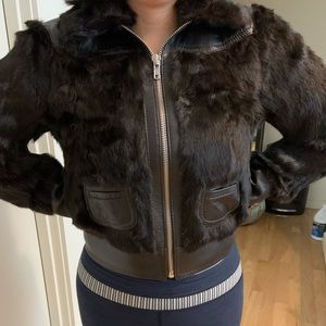 Marc Jacobs rabbit fur jacket